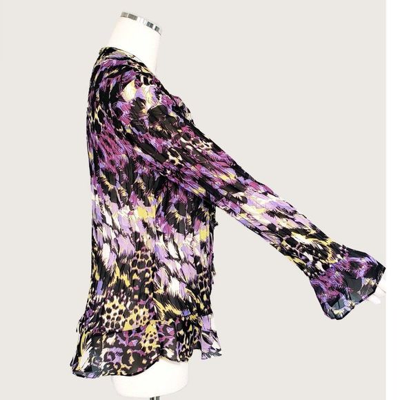 Style&co. Pleated Floral Blouse NWOT - Picture 4 of 7